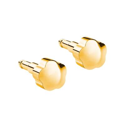 NİNA Şekilli Altın Kaplama Medikal Kulak Delme Küpesi 12 Çift - KutuBak