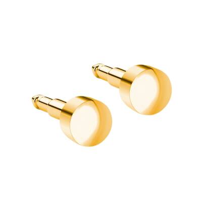 NİNA Şekilli Altın Kaplama Medikal Kulak Delme Küpesi 12 Çift - KutuBak