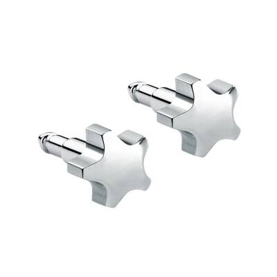 NİNA Şekilli Çelik Medikal Kulak Delme Küpesi 12 Çift - KutuBak