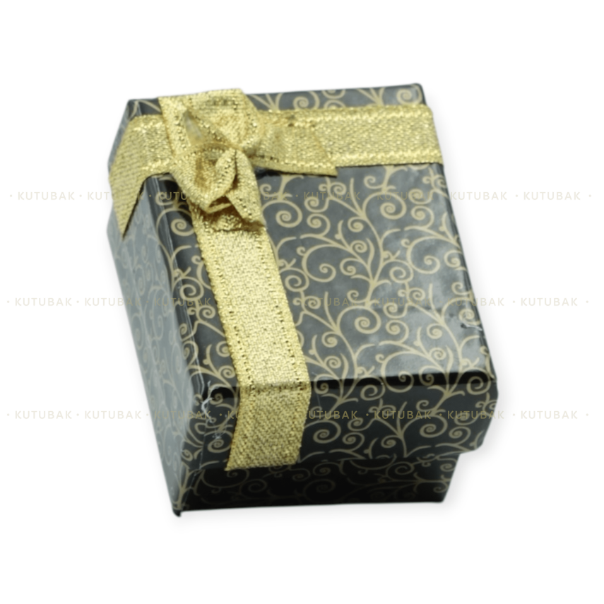 Kurdeleli Karton Yüzük ve Mini Kolye Kutusu - 3