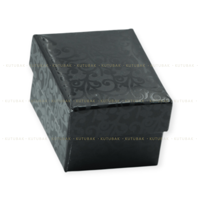 Desenli Lake Karton Yüzük ve Mini Kolye Kutusu - 2